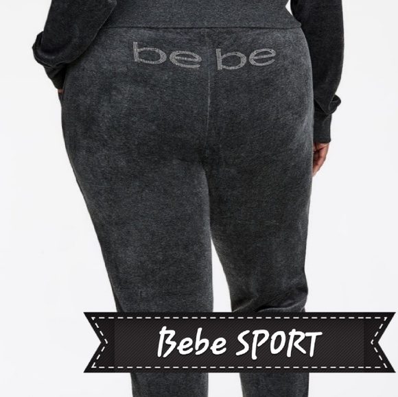 bebe Pants - NWT 3X bebe Sport velour jogger